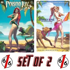 🔥 HARLEY QUINN & POISON IVY TIAGO DA SILVA 616 Coppertone Variant Set LTD 3000 picture