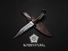 Supernatural Ruby's Demon Knife Replica - Stag Antler Handle, Leather Sheath picture