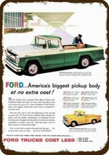 1957 FORD F100 STYLESIDE & FLARESIDE Truck VinLook DECORATIVE REPLICA METAL SIGN picture