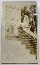 VTG 1920s RPPC Photo Postcard African American Woman Sweet Auburn Ave Atlanta GA picture