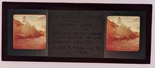 40's STEREOSCOPIC GLASS SLIDE CATHERINE CREEK NEAR UNION OREGON SGS2 picture