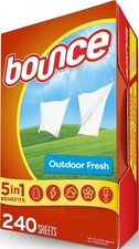 Bounce Fabric Softener Sheets, Outdoor Fresh Scent, 240 Count picture