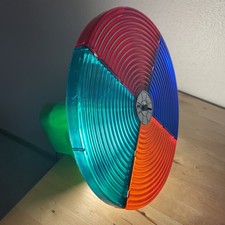 Vintage ‘50s Aluminum Christmas Tree 4 Color Rotating Wheel WORKS USA picture