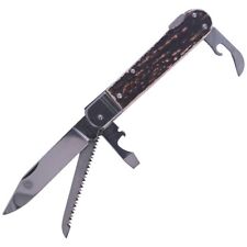 Mikov Fixir Hunting Folding Knife, Imit. Dear Stag 232-XH-4 KP picture