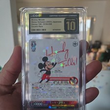 2023 MICKEY MOUSE • SSP • PRISTINE BLACK LABEL 10 • WEISS SCHWARZ DISNEY 100 picture