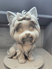 Yorkie Figurine Memorial Dog Statue Plastic  picture