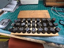 MACHINIST OfCe LATHE MILL YOUNG BROS STAMP WORKS, Letters, 1/2 inch, HEAVY DUTY picture