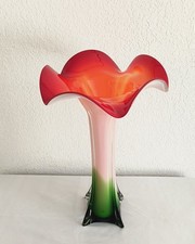 Vintage Murano Style Jack In The Pulpit Art Glass 10