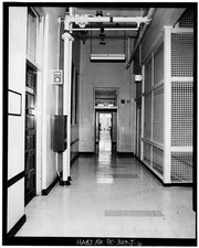 Washington DC St. Elizabeths Hospital Q Building 1900s hallway interior picture
