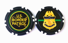 US Border Patrol Poker Chip + BONUS - ((Police Golf Marker Coin)) - FREE USPS picture