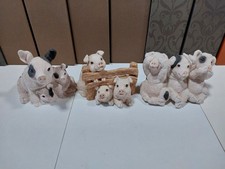 Lot Of 3 Stone Critter Piggy Figurines-Close Out Pricing picture
