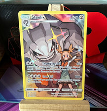 Pokémon TCG Steelix 247/236 Sm-Cosmic Eclipse Secret Rare Full Art Holo picture