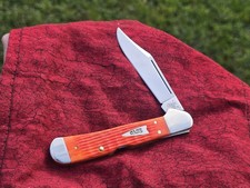 Beautiful Case XX 2002 First Run Tangerine Orange Copperlock 61549L Knife picture