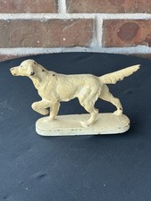 ANTIQUE HUBLEY CAST IRON TOY USA HUNTING POINTER RETRIEVER DOG BOOKEND picture