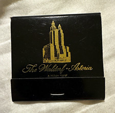 The Waldorf-Astoria Hilton Hotel Matchbook Black Gold Los Angeles picture