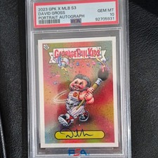 Topps 2023 GPK x MLB S3 Garbage Pail Kids David Gross Auto PSA 10 #92705931 picture