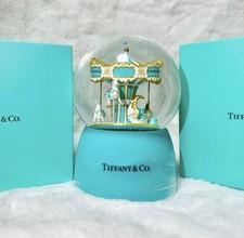 Tiffany & Co Carousel Musical Snow Globe. Brand New In Box Novelty Gift Carousel picture