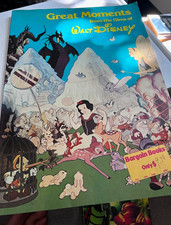 1981 Vintage Walt Disney “Great Moments From The Films Of Walt Disney” Book  picture