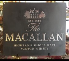 Macallan Garage Sign 20x24 Hand Cast Aluminum Relief Metal Wall Art picture