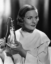Frances Farmer holding vintage perfume bottle 11x14 Photo picture