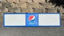 Vintage Pepsi Menu Board Sign Letter Track Soda Advertising Plastic 70x16 picture