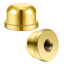 Dirvcp 2Pcs Retro Lampshade Decorative Nuts with 1/2 inch, Gold picture