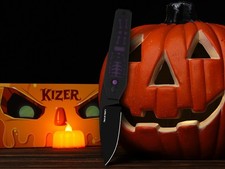 Kizer Tomb Folding Pocket Knife Nitro-V Blade G10&GID G10 Handle Halloween Gift picture