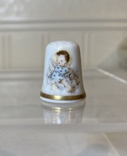 1989 Schmid Berta Hummel Thimble Angelic Musician 7th Ed Vintage West Germany picture