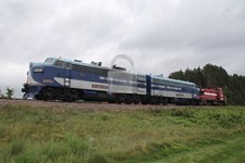 Wabash 1950 & 1951 EMD F-7As at Trego, WI 2017 5 x 7 Photo picture