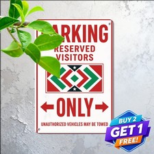 Welsh Country Parking Only Metal Sign Outdoor Vehicle Safety Plaque 8x12 picture