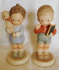 Vintage Enesco Lucie Atwell Boy and Girl Figurines (2) picture