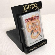 Devilman ZIPPO lighter limited unused serial number engraved with stand picture