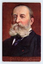 Camille Saint-Saëns Portrait Composer Artist Signed Eichhorn DB Postcard L13 picture