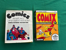 COMIC BOOK HISTORY Lot of 2 Vintage Hardcover Books COMIX Les Daniels & More picture