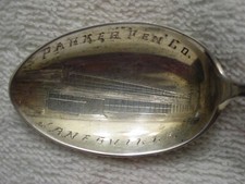 PARKER PEN Co STERLING SOUVENIR Spoon ARROW Park JANESVILLE WI Manchester Silver picture