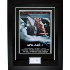 Apollo 13 11x17 Movie Poster Deluxe Framed with Tom Hanks Autograph - JSA picture