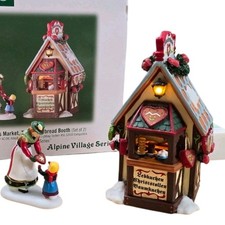 Dept 56 Alpine Village Christmas Market Gingerbread Booth 807296 Retired NIB picture