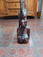 Hand-carved African wooden sculpture picture