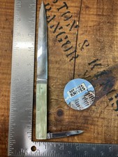 Vintage PAL Cutlery Co USA folding knife & letter Nice Condition - Cracked Ice picture