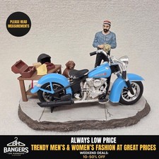 Harley-Davidson Ertl Loyal Friends Figurine Blue Motorcycle Biker Dog 1998 6440 picture