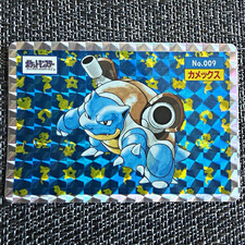 1997 topsun checkered prism Blastoise. ERROR Back. Small ding picture