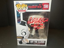 Terrifier ART the CLOWN DAVID HOWARD THORNTON Signed Funko 1590  w COA picture