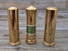 Vintage 3 Pc MCM Bourjois Evening In Paris Jergens & Cutex Brass Lipstick Tubes picture