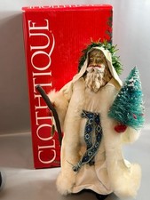 Santa Claus Crinkle Clothtiques Christmas Figurine Possible Dreams White Tree picture