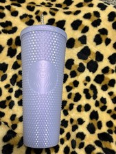 Starbucks 2021 Holiday Bling Studded Cold Cup Tumbler - 24oz Lavender Purple picture