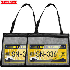 2PCS Waterproof License Plate Holder with Hanging Strap Clear Plate Protector picture