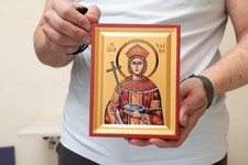 Saint Helen Icon Greek Orthodox - St. Helena of Constantinople - Rare Religious picture