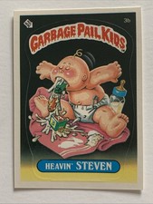 VTG 1985 TOPPS GPK Garbage Pail Kids Heavin Steven 3b Series 1 Great Condition picture