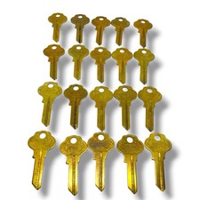 Lot of 20 Vintage WR-2 Brass Key Blanks - Curtis Industries Eastlake- NOS Blank picture