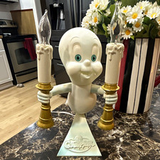Vintage 1996 Trendmasters Casper Candelabra light-up Halloween decoration picture